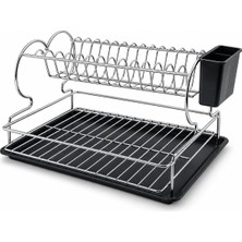 Marsilyan Krom - Metal 2 Katlı Tabaklık - Bulaşıklık BX40