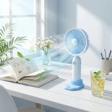 Beruflic 3 Kademeli Masaüstü Fan – Telefon Tutuculu Özellikli Standlı Elde Taşınabilir Mini Fan  Ekl2
