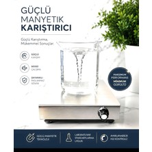 Üstüner Laboratuvar Manyetik Karıştırıcı, 3000 Rpm, 4l Kapasite, Paslanmaz Çelik, 180X180X45MM