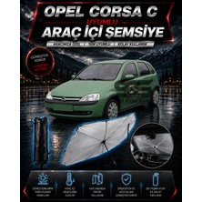 STS Oto Aksesuar Opel Corsa C Araç Ön Cam Güneşliği Katlanabilir Şemsiye Oto Güneşlik Uv Korumalı Gölgelik Araba Oto Şemsiyesi