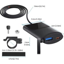 Üstüner Motosiklet Type C ve USB Soketli Hızlı Şarj