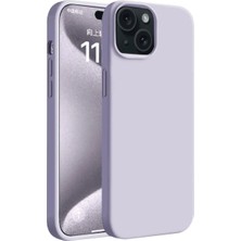 HemenGo iPhone 15 Kılıf First Silikon - Lila