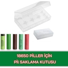 Üstüner 18650 Piller Için Pil Kutusu, Standart, Drwlkutu, Şeffaf, Erkek