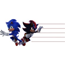Turuncu Kırtasiye 48 Adet Sonic Temalı Yazılabilir Defter Ve Kitap Etiketi Seti (3.5 x 6.5 cm - 2 A4 Sayfa) Snc1