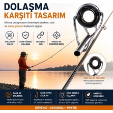 Üstüner 80 Adet Olta Kamış Uç Yüzüğü Seti – 10 Farklı Boy Seramik Halkalı Dolanma Önleyici Kılavuz Yüzük Seti