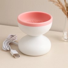 Makyaj Fırça Tezleme Makinesi USB Silikon Hazneli