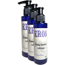 Motto Ticaret Eros Coconut Flavor Natural Personal Lubricant 125 ml Hindistancevizi Aromalı  3 Adet