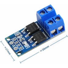 Üstüner 15A 400W Pwm Kontrollü Mosfet Anahtarlama Kartı Dual Mosfet Klemens Bağlantı Soketi Ssr Röle Motor LED Lamba Pompa Selenoid Valf