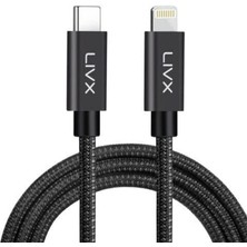 Üstüner Horizontal 20W Type C To Lightning 2 Metre iPhone iPad Hızlı Şarj ve Data Kablosu Space Gray