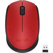 Semel Logitech M171 USB Kırmızı Kablosuz Mouse