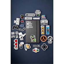 Üstüner Gamer Gaming Oyuncu Sticker Paketi/bullet Journal Defter Çıkartma Ajanda Laptop Etiket, 986746153465416
