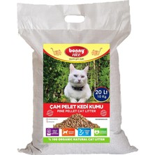 Üstüner Bonny Nice Doğal Çam Peleti Kedi Kumu 10 kg 20 Lt (1 Adet)