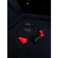 Üstüner C2L Adaptör (3m Kablolu), Citoren Ami, Fiat Topolino ile Uyumlu 220V Akü Şarj Adaptörü, 2 Yıl Garanti, 220V – Type2