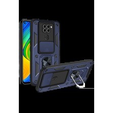 Semel Xiao Red Note 9 4g Kılıf Pars Lens Yüzüklü Silikon - Lacivert