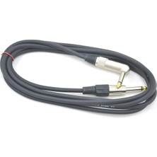 Üstüner MGC3L Bk Gitar Kablosu 3 Metre L Uçlu Çivi Siyah Enstrüman Kablosu