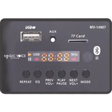 Semel Magicvoice MV-14907 Usb-Sd-Aux-Bluetooth Kumandalı Ekranlı Oto Teyp Çevirici Dijital Player Board