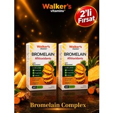 Walkers Bromelain  2li Paket Yeşil Çay, Krom, Curcumin, Berberine, Resveratrol