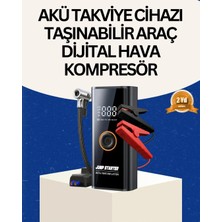 Semel Taşınabilir Akü Takviye ve Akıllı Lastik Şişirme Pompası