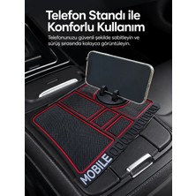 Semel Araç Içi Telefon Standlı Kaydırmaz Silikon Organizer Mat Konsol Düzenleyici