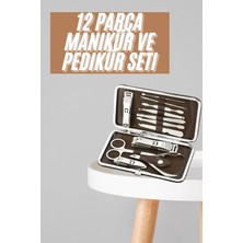 Semel Tırnak Bakım Seti Tırnak Düzeltme Batık 12 Parça Çanta Tipi Manikür Pedikür
