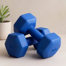 Semel 5 kg Plastik Köşeli Dambıl - 2'li Set
