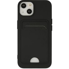 Semel Apple iPhone 14 Plus Kılıf Kelvin Kartvizitli Silikon - Siyah