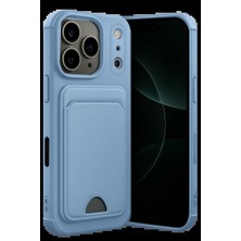 Semel Apple iPhone 17 Pro Kelvin Kartvizitli Silikon - Mavi