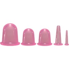 Ahsen Sağlık Hacamat Kupası Silikon Masaj Kupası 5'li - Pembe
