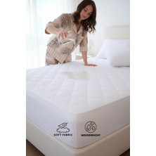 Üstüner Adelya Mikrofiber Kapitone Fitted Full Kenar Su Sıvı Geçirmez Yatak Koruyucu Alez (100 x 200)