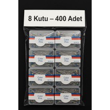 Üstüner 8 KUTU(400 Adet) Eşarp Iğnesi Başörtü Iğnesi Türban Şal Iğnesi Toplu Iğne