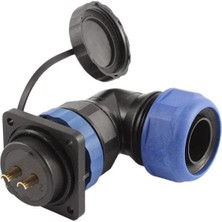 Semel SD28 Su Geçirmez 2 Pin 28 mm Dörtgen Konnektör 90° Dirsek