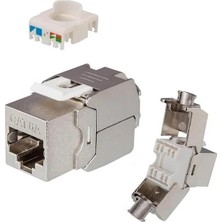 Semel PM-29567 Cat7 10GBPS Toolless Keystone Jack Full Metal Zırhlı Konnektör