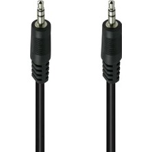 Semel PM-1843 Siyah 3.5mm Erkek-Erkek 5 Metre Stereo Aux Ses Kablosu