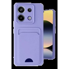 Semel Xiao Red Note 13 Pro 5g Kılıf Kelvin Kartvizitli Silikon - Lila
