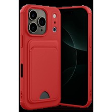 Semel Apple iPhone 17 Pro Kelvin Kartvizitli Silikon - Kırmızı