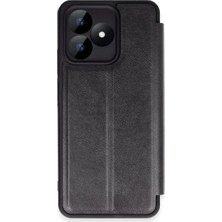 Semel Realme Note 50 4g Kılıf Flip Cover - Siyah
