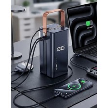 Semel 80000 Mah Taşınabilir Powerbank Süper Hızlı Şarj Çoklu Çıkış ve LED Göstergeli