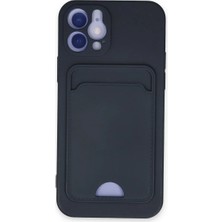 Semel Apple iPhone 12 Kılıf Kelvin Kartvizitli Silikon - Lacivert