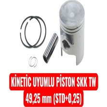 Kinetic Uyumlu Piston Skk Tw 49,25 mm Std+0,25 Erpilsan Elektronik