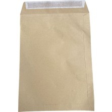 Belirtilmemiş Kraft Zarf Büyük Boy A4 Belge Zarfı 5 Adet Yapışkanlı Güçlü Kahverengi Posta Zarfı