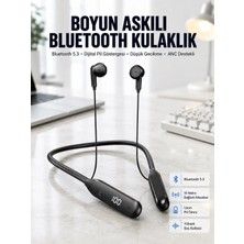 Semel 60 Saat Kablolu Boyun Askılı Dijital Göstergeli Bluetooth Kulaklığı Yeni Nesil