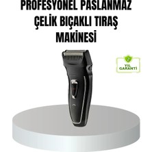 Semel Profesyonel Şarjlı Saç ve Sakal Tıraş Makinesi – Çelik Bıçaklı, Ayarlanabilir Başlıklı, Kablosuz