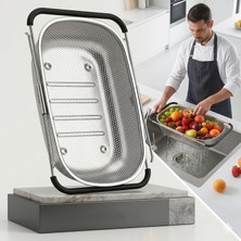 Üstüner Lavabo Süzgeci Ayarlanabilir Kevgir 304 Paslanmaz Çelik 721523