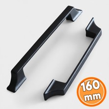 Nzb Metal Kulp Mobilya Mutfak Çekmece Dolap Dolabı Kapak Kulbu Kulpları Kulpu 160 mm 160 mm Siyah