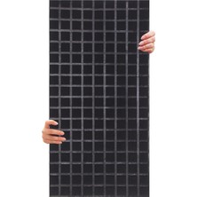 Üstüner Akustik ve Dekoratif Kare Desenli Keçe Panel 45X90 cm / 2 Adet / 0,81 M² Siyah