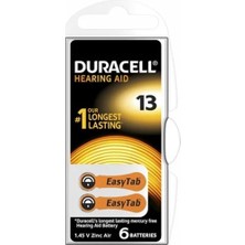 Semel Duracell 13 Işitme Cihazı Kulak Pili 6 Parça Kutu