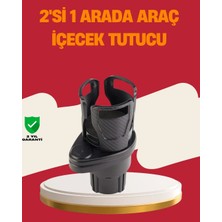 Semel Otomobil Bardak Tutucu Ikisi Bir Arada 360° Dönebilen Geniş Kapasiteli