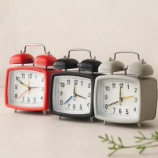 Semel Çift Zilli Metal Masa Alarm Saati (Işıklı, Pilli)