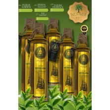 Zeyrazade Natürel Sızma Zeytinyağı – Erken Hasat Soğuk Sıkım – 500 ml 5 Li Set Salata, Meze, Yemek ve Kızartmalık Kullanım