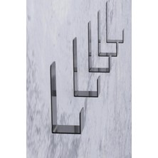 Üstüner Yapışkanlı Askılık Kapı Arkası Bornoz Askılığı Yapışkanlı Mutfak Banyo Askılığı Havlu Askılığı Elbise Askılığı 5'li Set 3m Yapışkanlı Tasarım MT78S